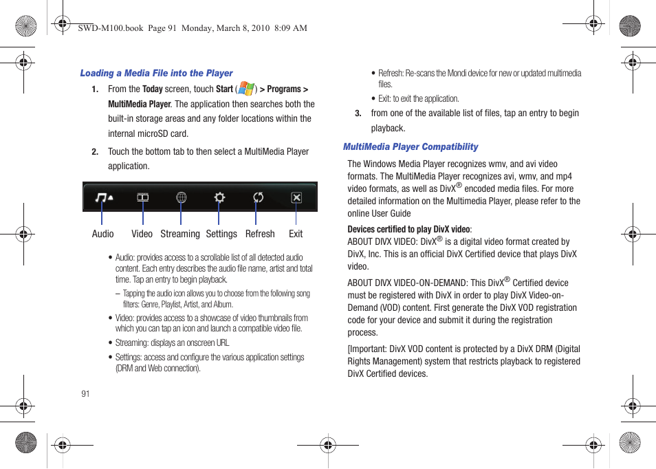 Samsung SWD-M100ZKECLW User Manual | Page 94 / 159