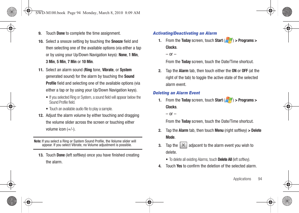 Samsung SWD-M100ZKECLW User Manual | Page 97 / 159