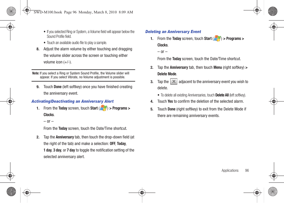 Samsung SWD-M100ZKECLW User Manual | Page 99 / 159