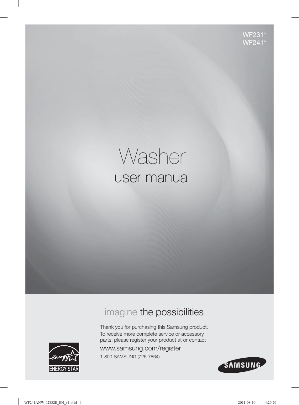 Samsung WF231ANW-XAA User Manual | 120 pages
