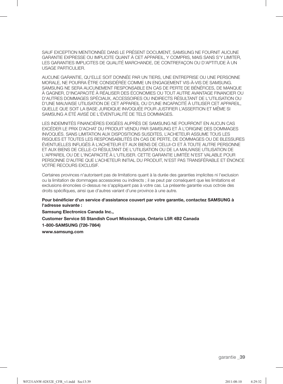 Samsung WF231ANW-XAA User Manual | Page 119 / 120