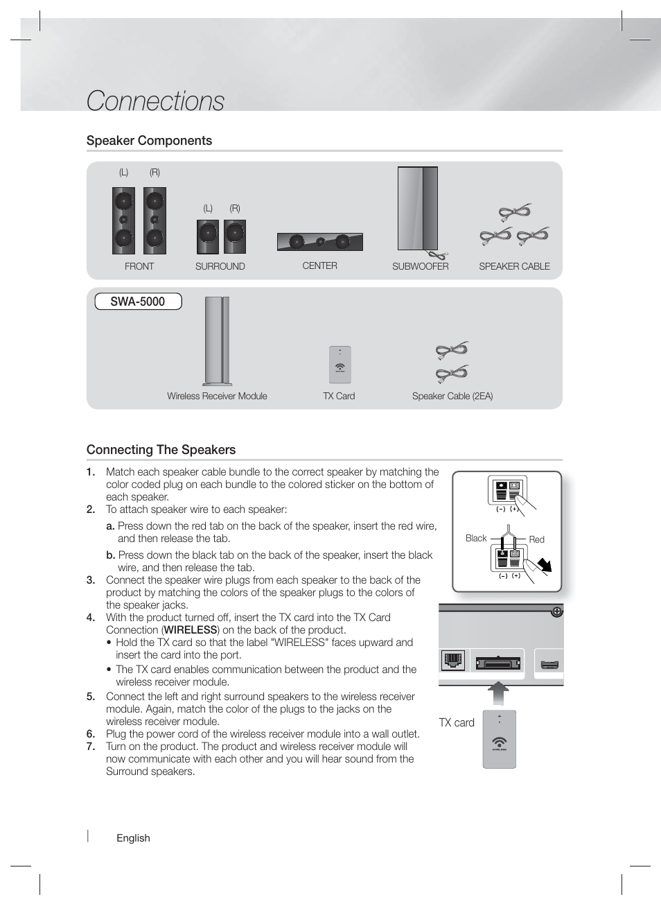 Connections | Samsung HT-E6500W-ZA User Manual | Page 16 / 66