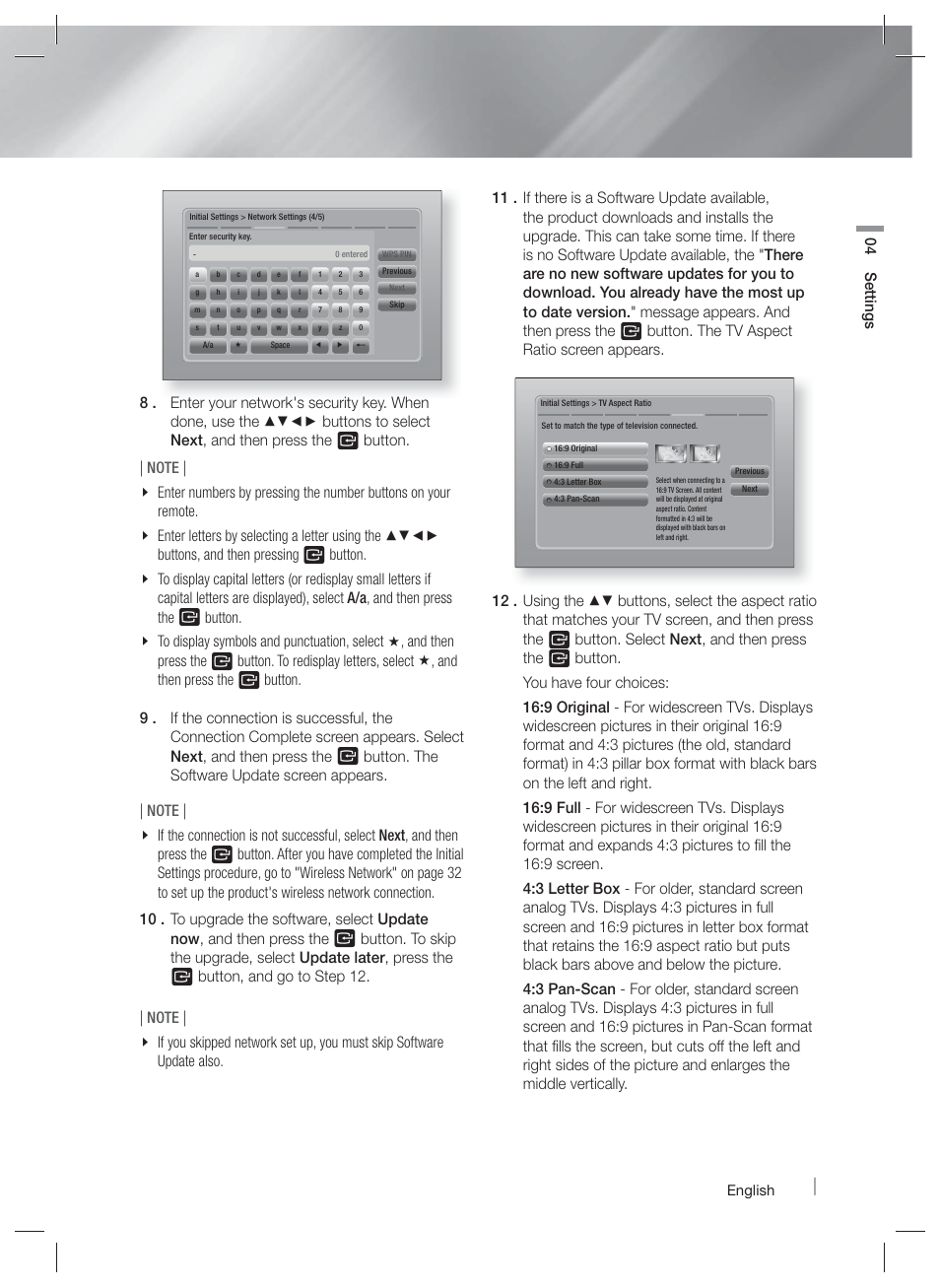 04 settings | Samsung HT-E6500W-ZA User Manual | Page 23 / 66