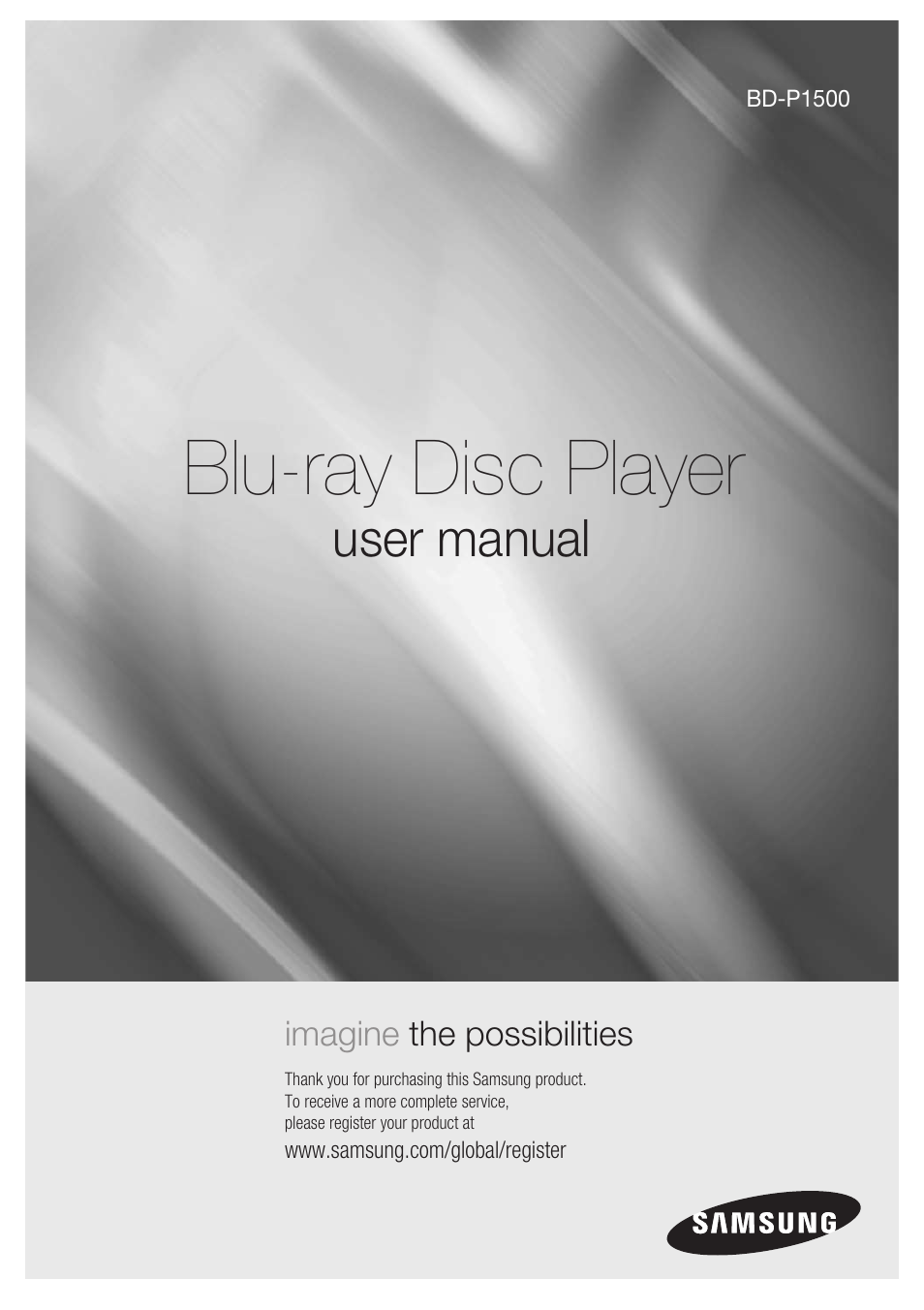 Samsung BD-P1500-XAA User Manual | 68 pages