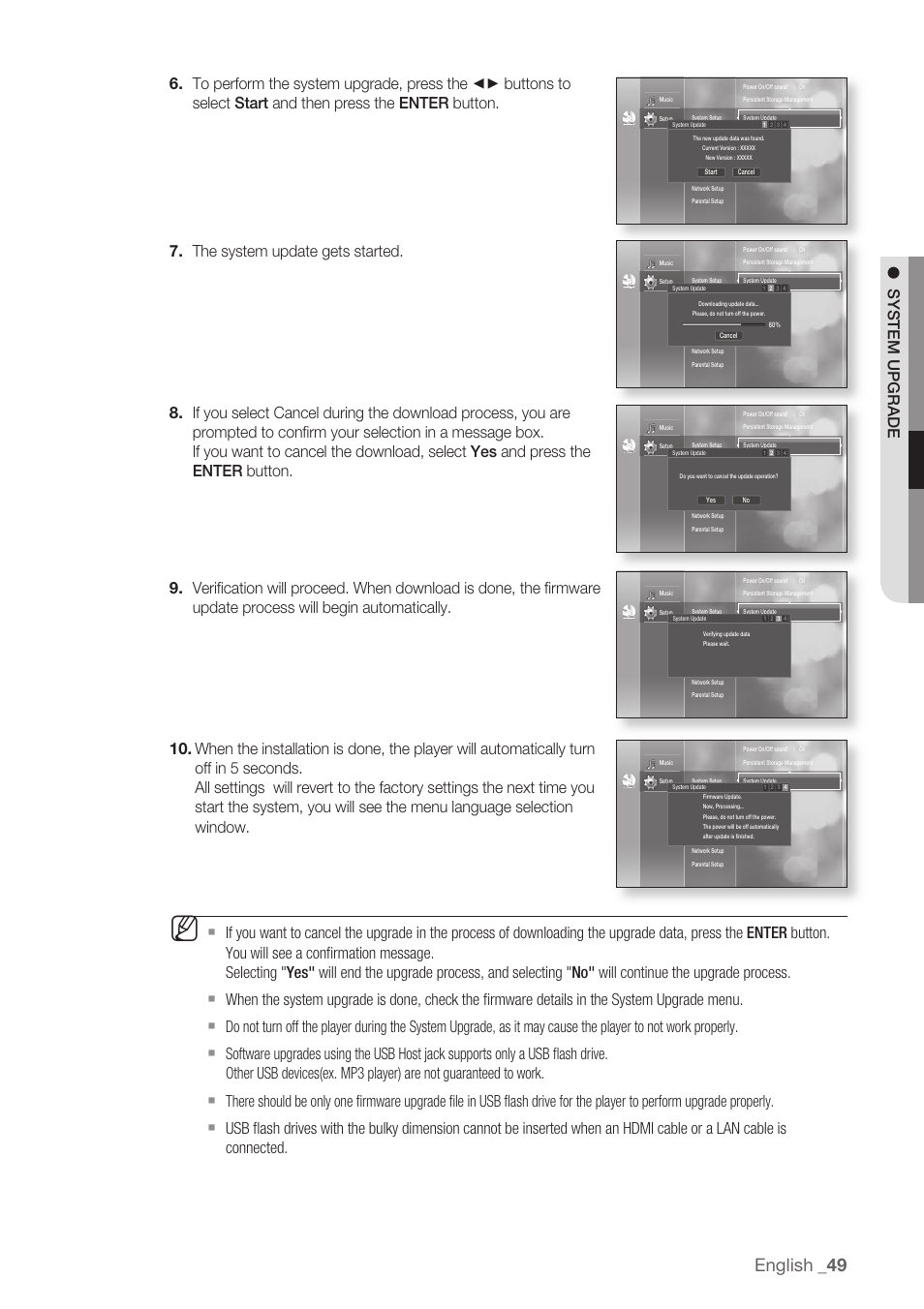 English | Samsung BD-P1500-XAA User Manual | Page 49 / 68