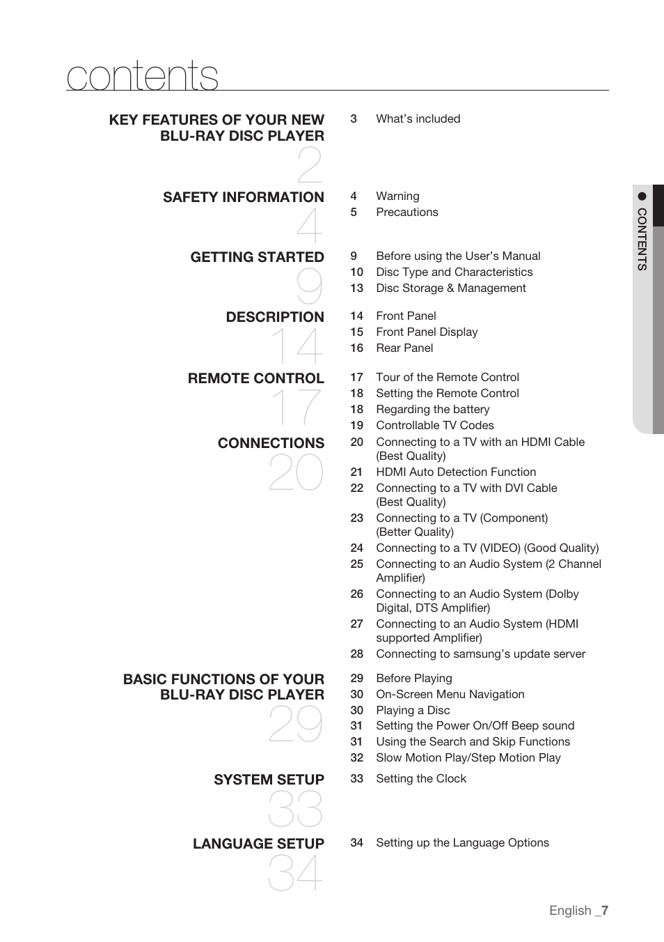 Samsung BD-P1500-XAA User Manual | Page 7 / 68