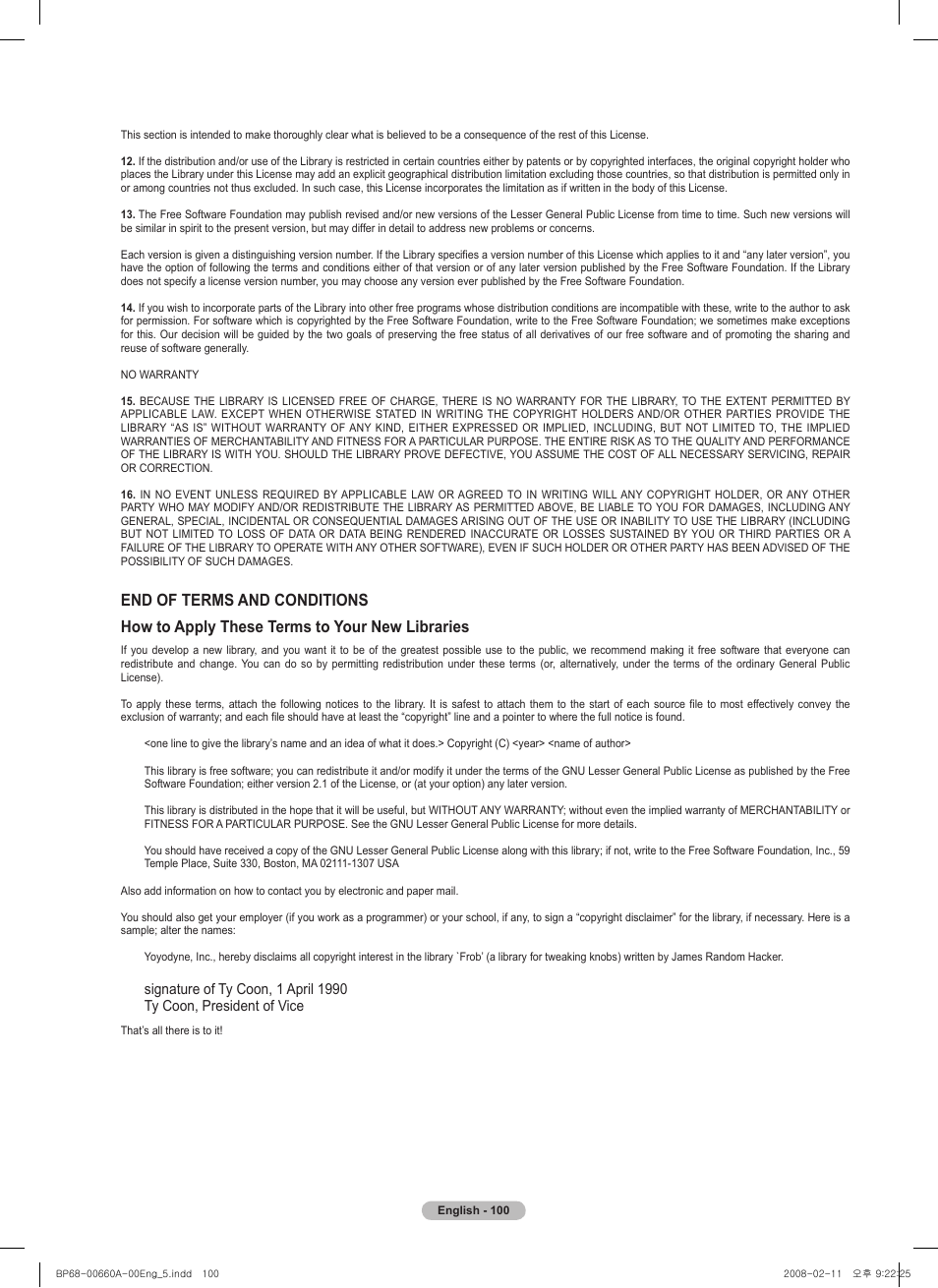 This page is intentionally left blank | Samsung HL50A650C1FXZA User Manual | Page 100 / 196