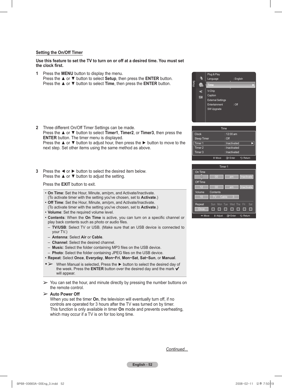 Samsung HL50A650C1FXZA User Manual | Page 52 / 196