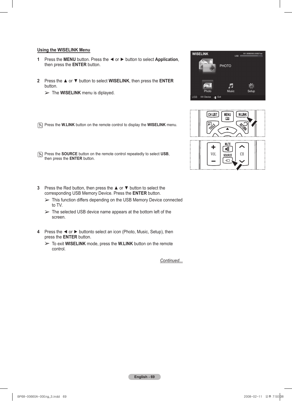 Samsung HL50A650C1FXZA User Manual | Page 69 / 196