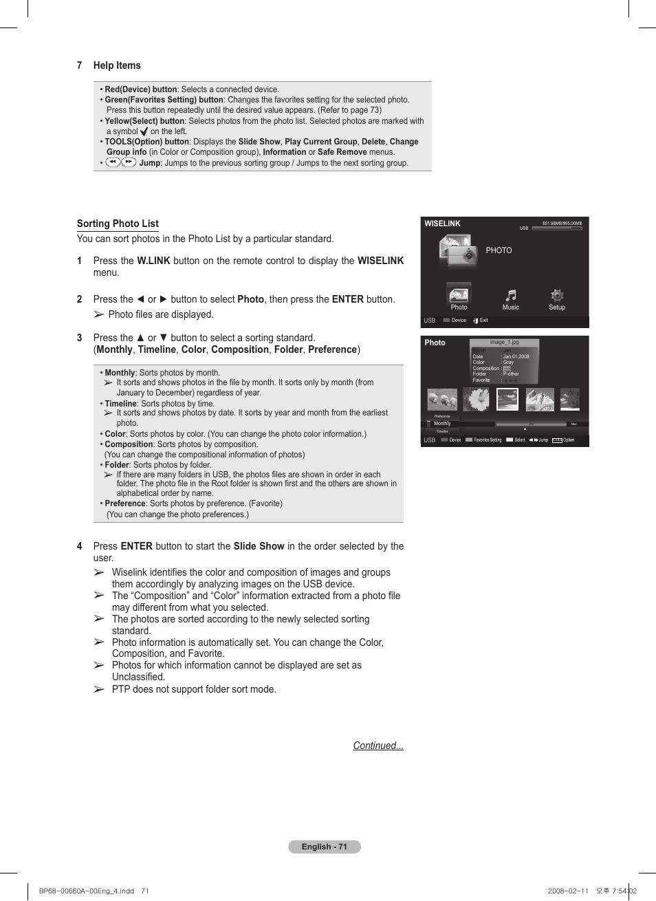 Samsung HL50A650C1FXZA User Manual | Page 71 / 196