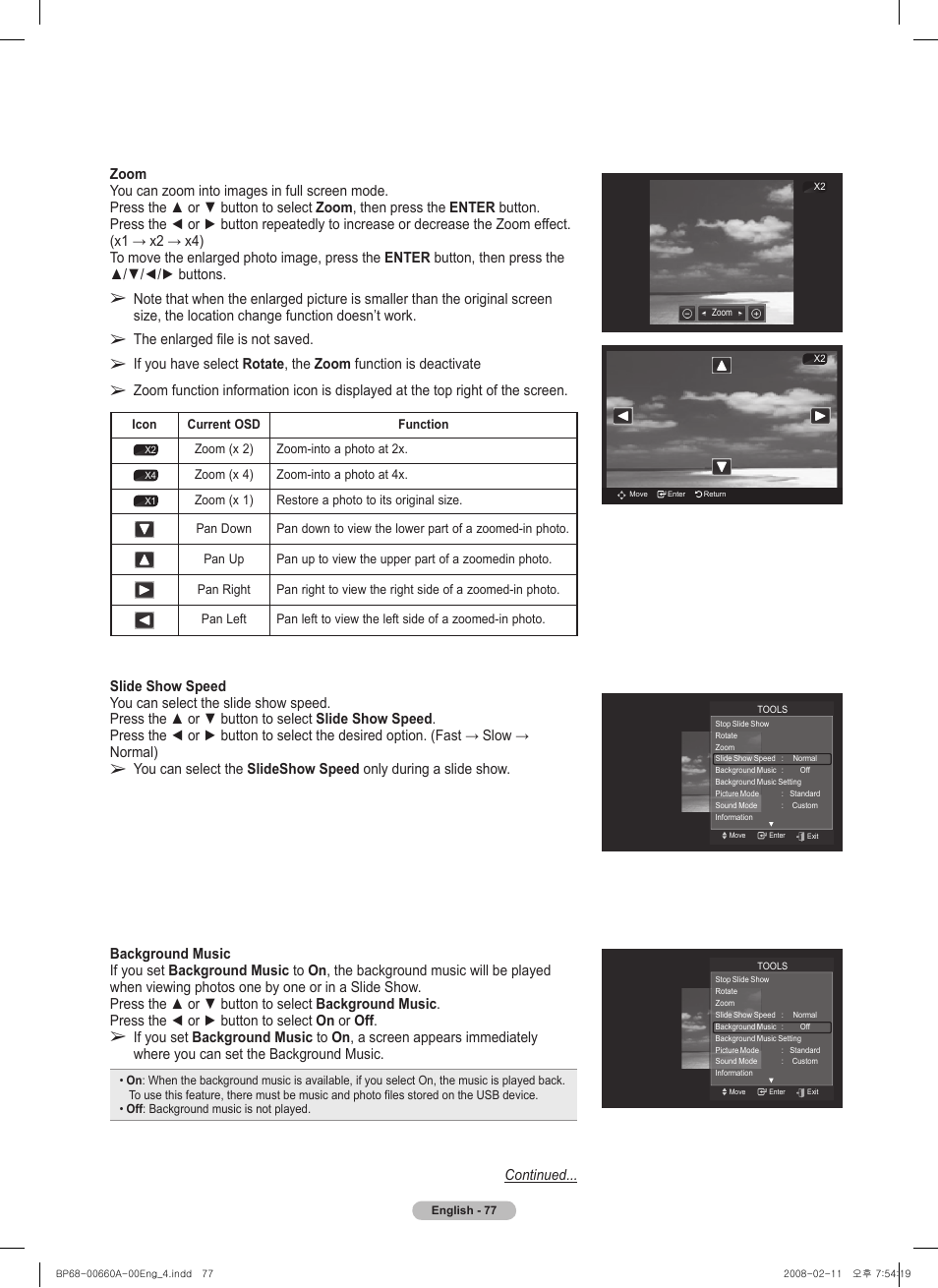 Samsung HL50A650C1FXZA User Manual | Page 77 / 196