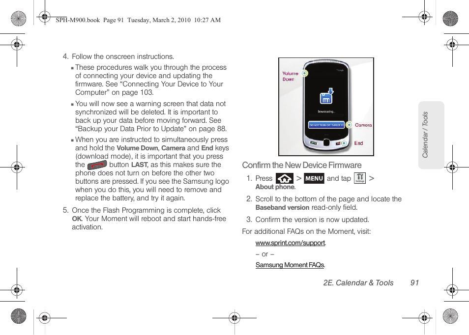 Samsung SPH-M900ZKASPR User Manual | Page 103 / 218