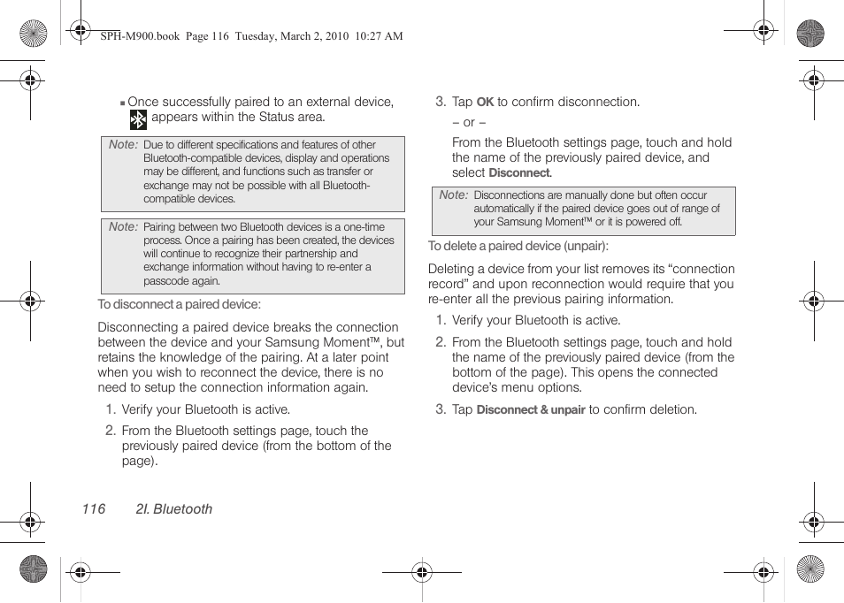 Samsung SPH-M900ZKASPR User Manual | Page 128 / 218