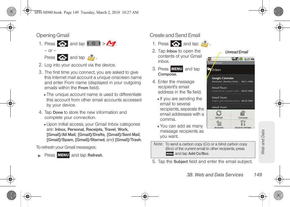 Samsung SPH-M900ZKASPR User Manual | Page 161 / 218