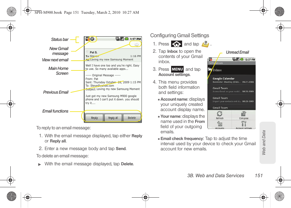 Samsung SPH-M900ZKASPR User Manual | Page 163 / 218