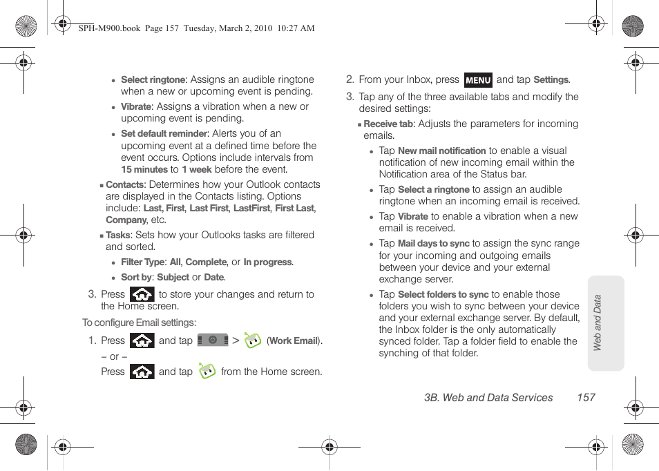 Samsung SPH-M900ZKASPR User Manual | Page 169 / 218