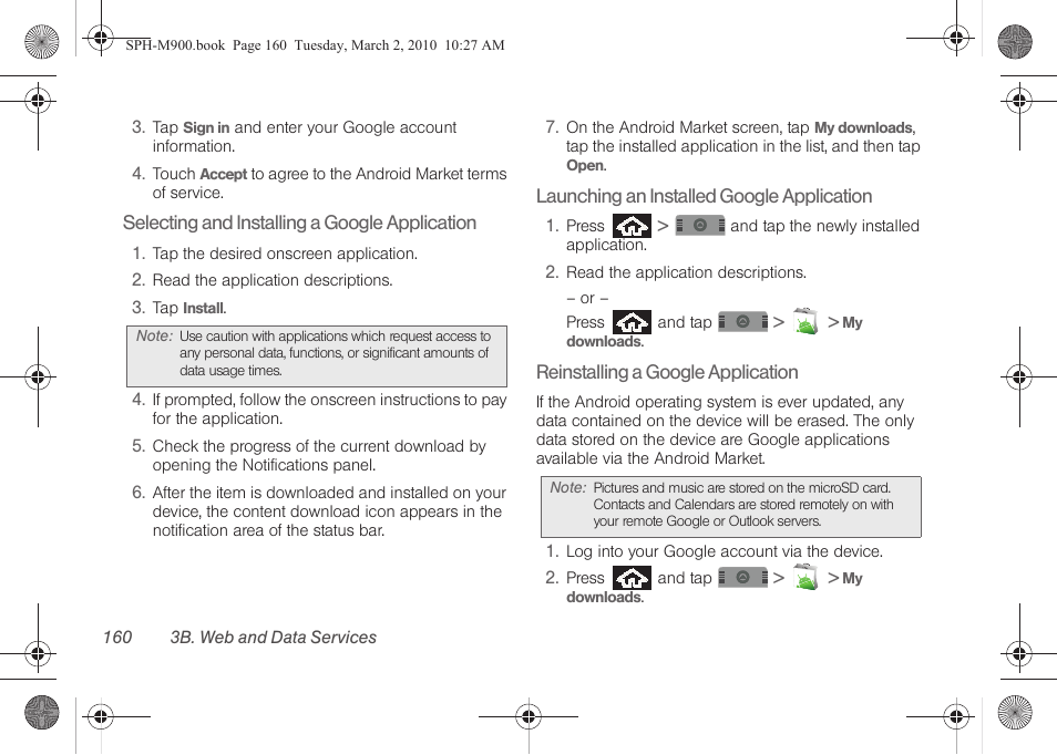 Samsung SPH-M900ZKASPR User Manual | Page 172 / 218