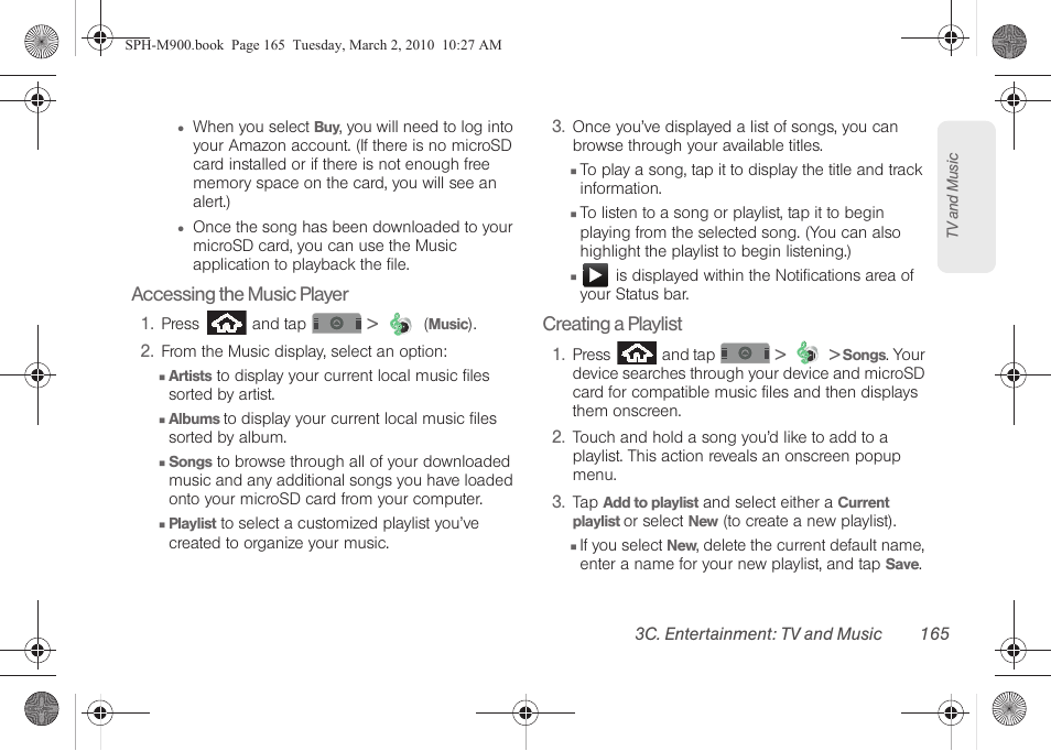 Samsung SPH-M900ZKASPR User Manual | Page 177 / 218