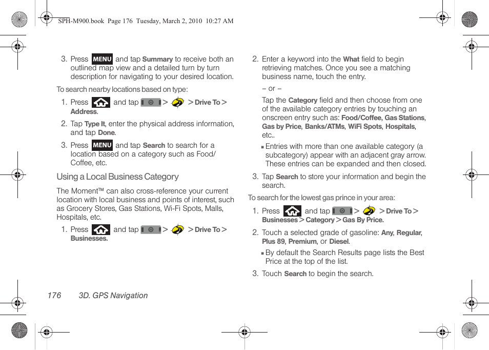 Samsung SPH-M900ZKASPR User Manual | Page 188 / 218