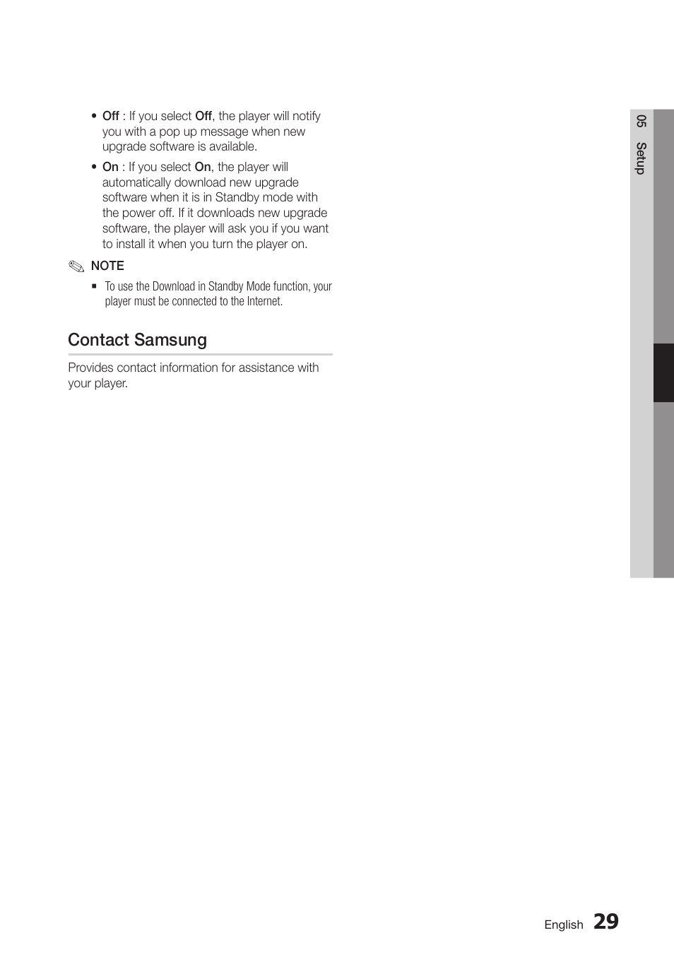Contact samsung | Samsung BD-D5500-ZA User Manual | Page 45 / 81