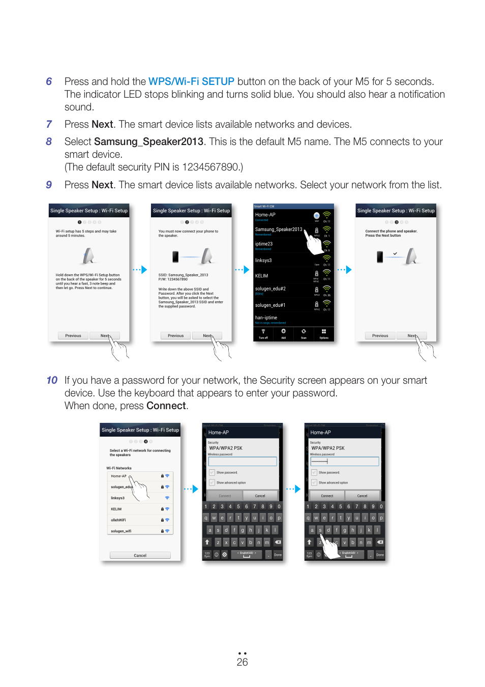Samsung WAM551-ZA User Manual | Page 26 / 78