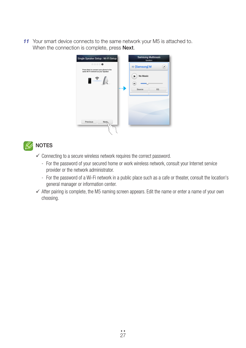 Samsung WAM551-ZA User Manual | Page 27 / 78