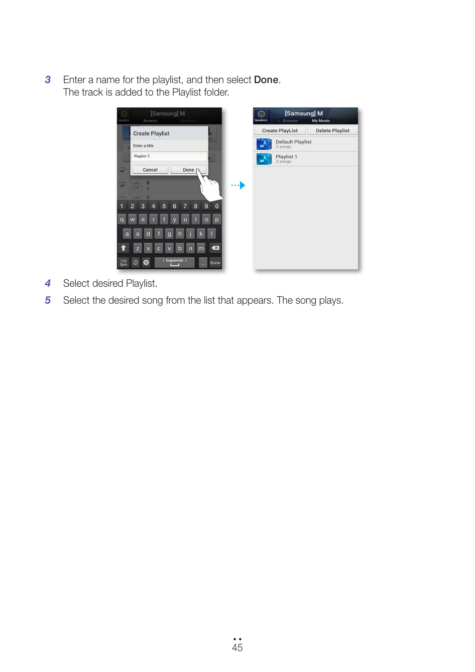 Samsung WAM551-ZA User Manual | Page 45 / 78