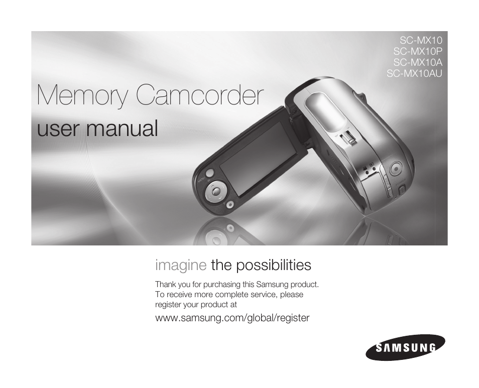 Samsung SC-MX10A-XAP User Manual | 108 pages