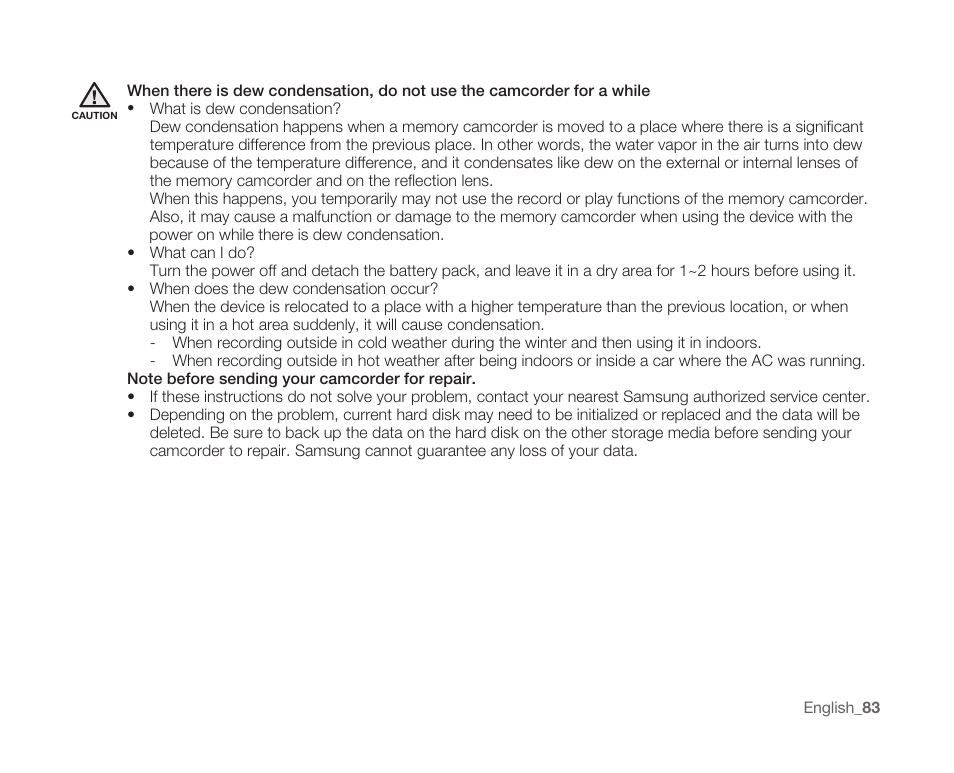 Samsung SC-MX10A-XAP User Manual | Page 95 / 108