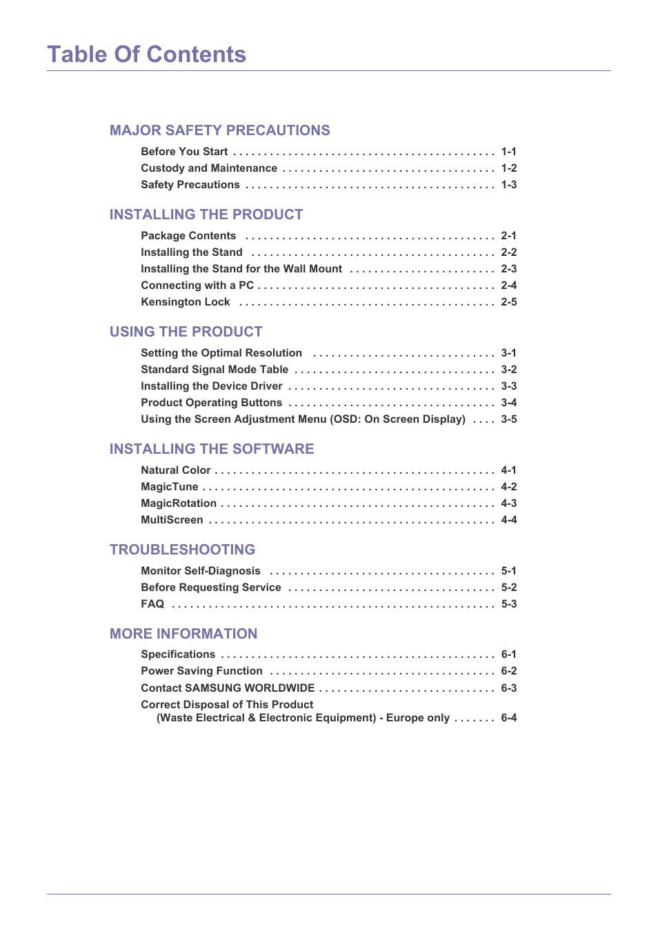 Samsung LS19MYBEB2-ZA User Manual | Page 2 / 44