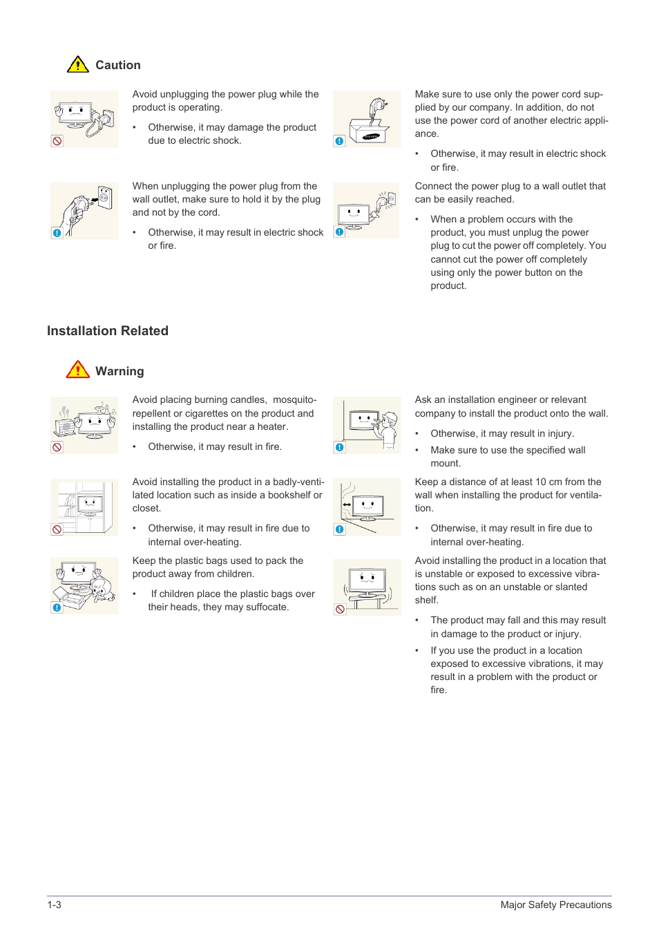 Installation related | Samsung LS19MYBEB2-ZA User Manual | Page 6 / 44