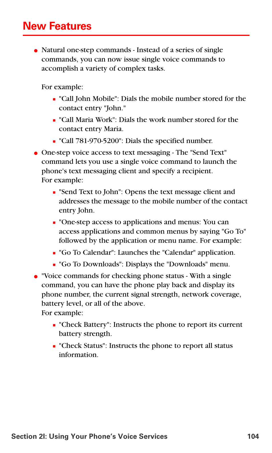 New features, Go to downloads": displays the "downloads" menu | Samsung SPH-A700BSSXAR User Manual | Page 112 / 222