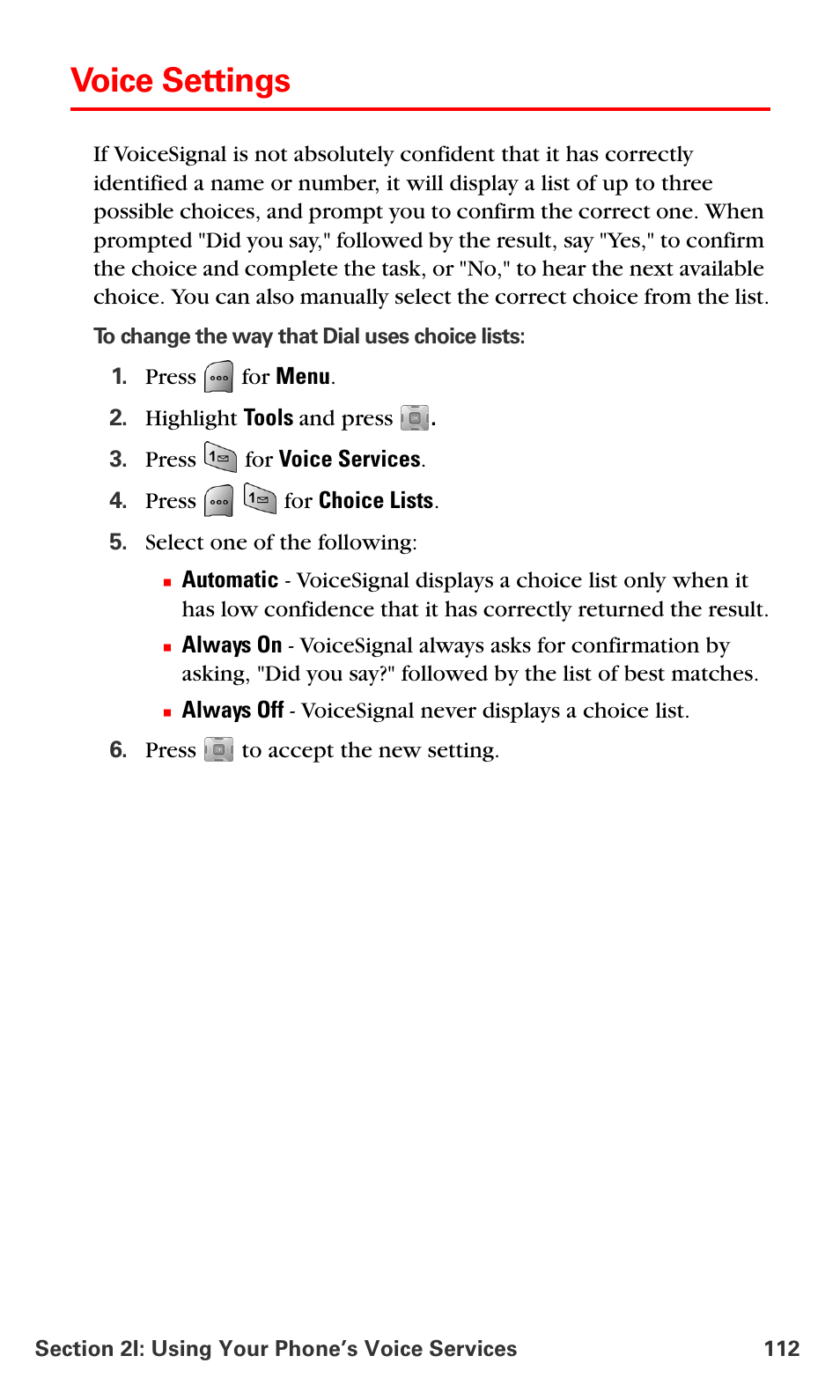 Voice settings | Samsung SPH-A700BSSXAR User Manual | Page 120 / 222
