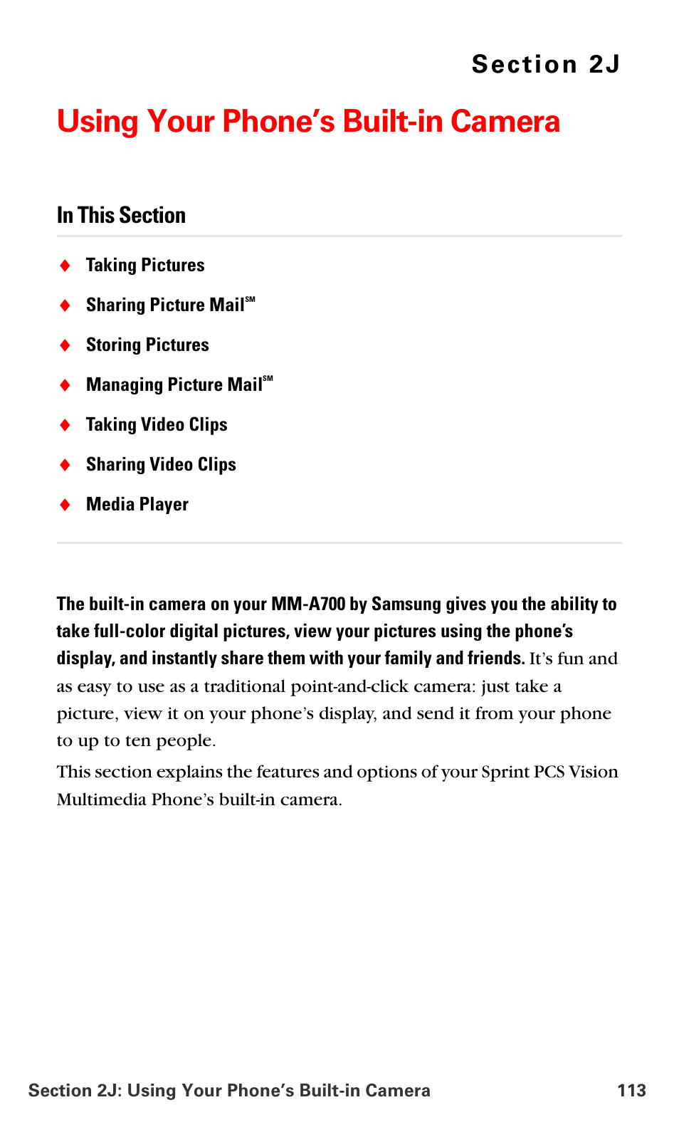 Using your phone’s built-in camera, 2j.using your phone’s built-in camera | Samsung SPH-A700BSSXAR User Manual | Page 121 / 222