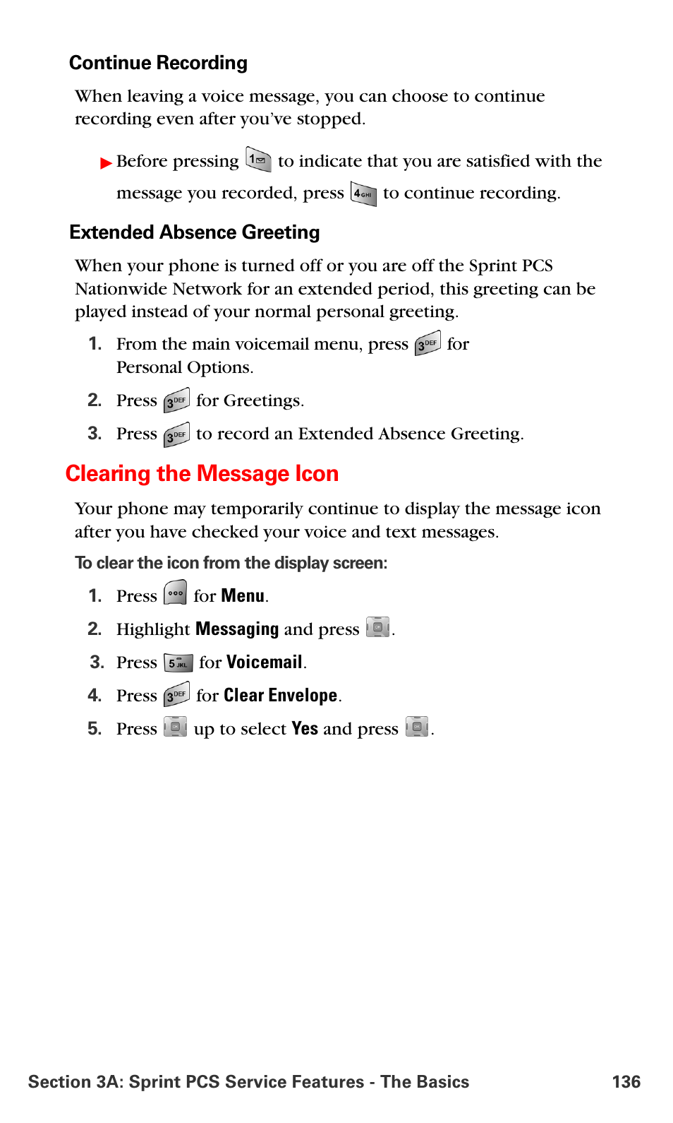 Clearing the message icon | Samsung SPH-A700BSSXAR User Manual | Page 144 / 222