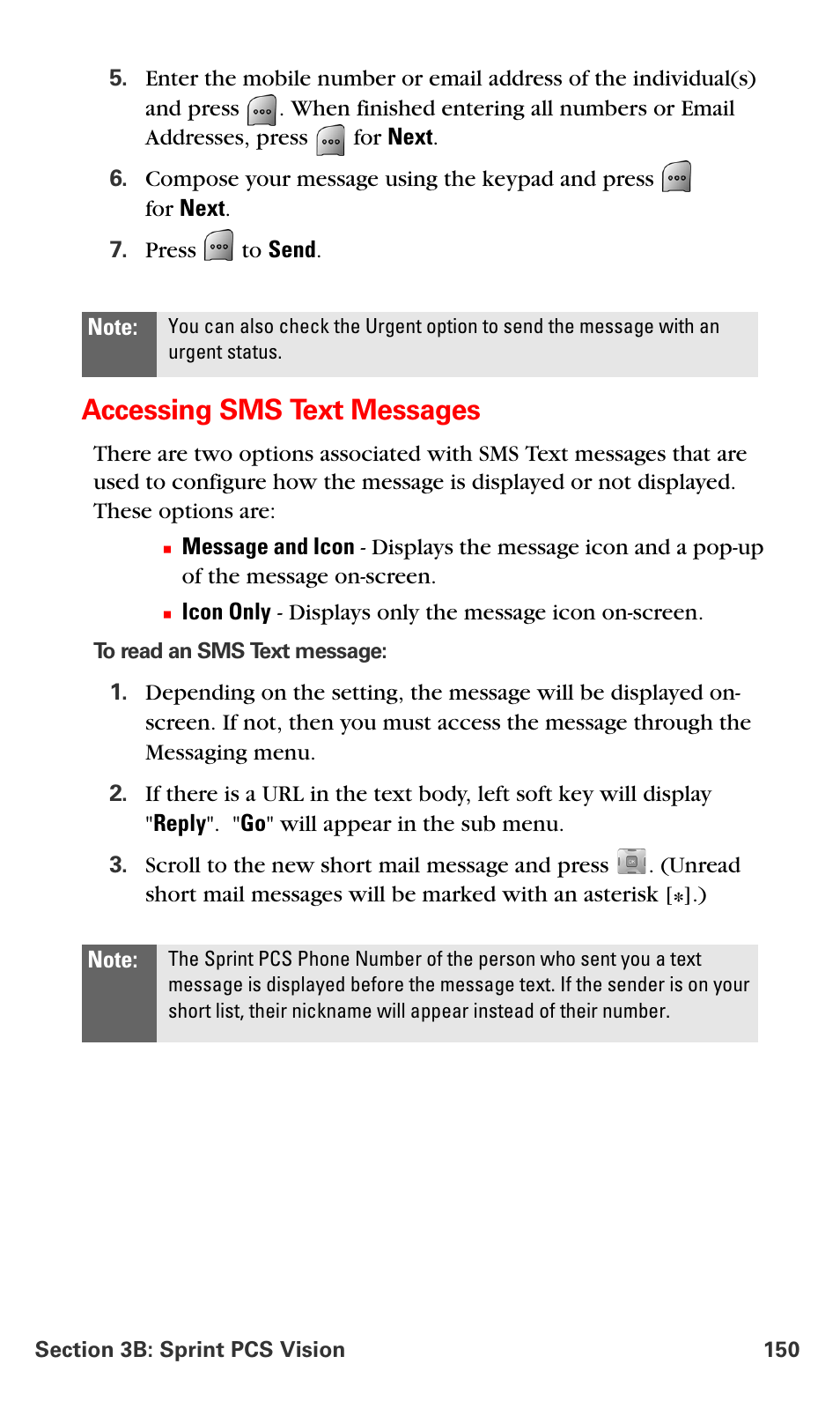 Accessing sms text messages | Samsung SPH-A700BSSXAR User Manual | Page 158 / 222