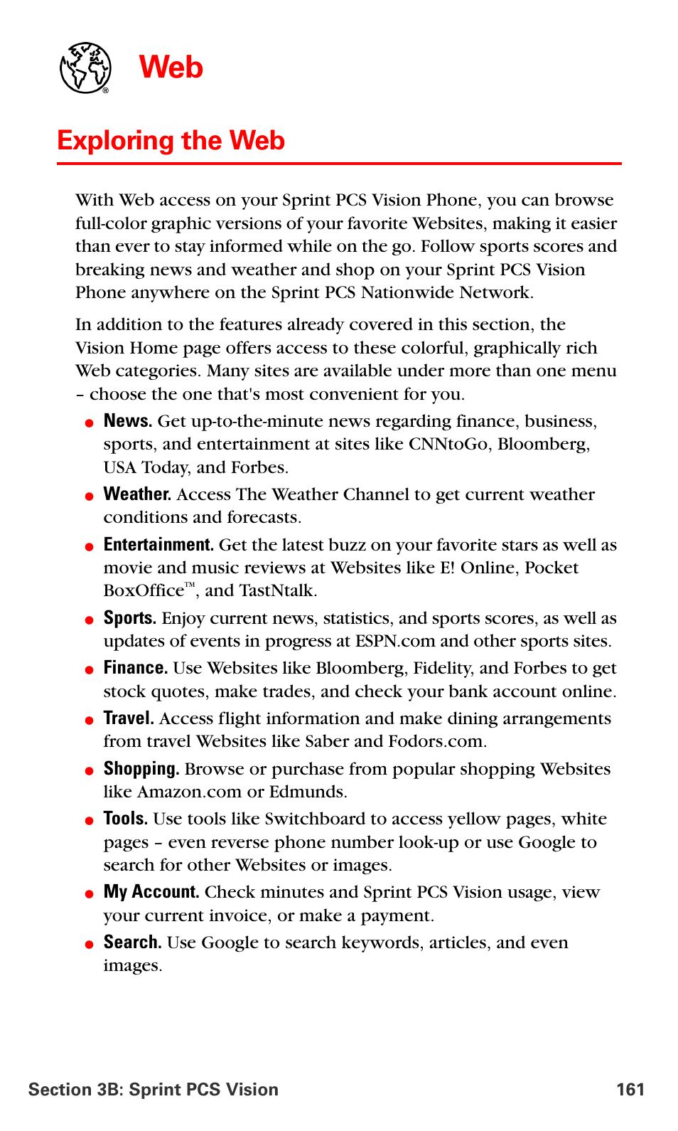Exploring the web, And tastntalk | Samsung SPH-A700BSSXAR User Manual | Page 169 / 222