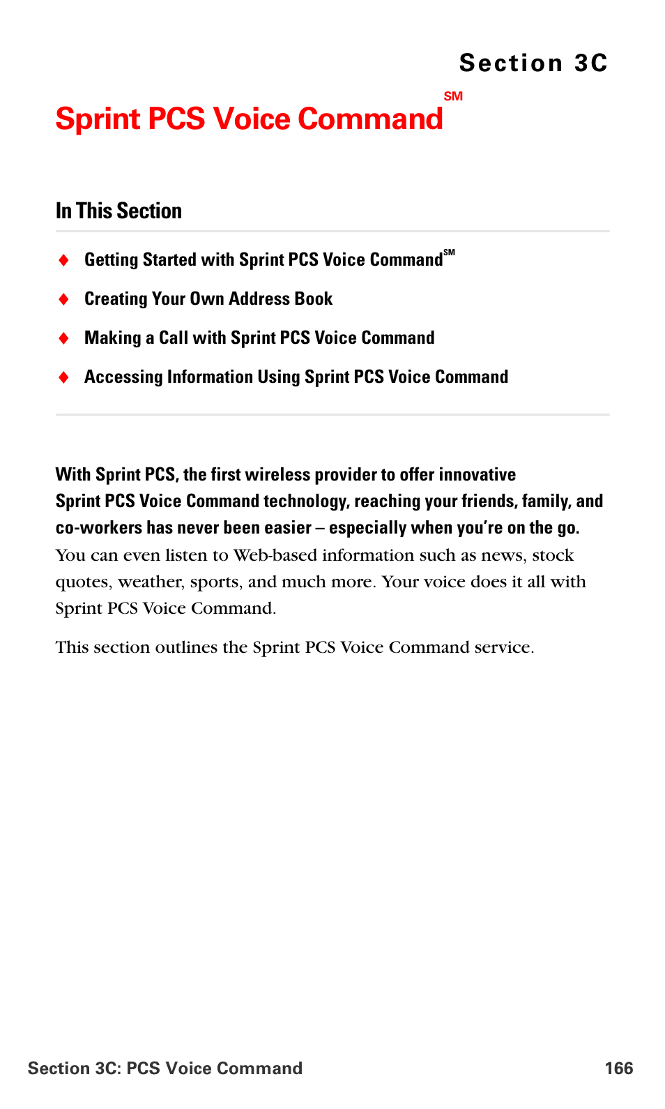 Sprint pcs voice commandsm, Sprint pcs voice command | Samsung SPH-A700BSSXAR User Manual | Page 174 / 222