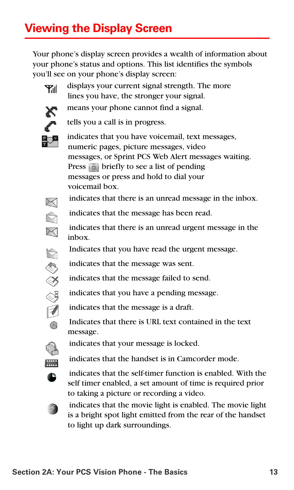 Viewing the display screen | Samsung SPH-A700BSSXAR User Manual | Page 21 / 222