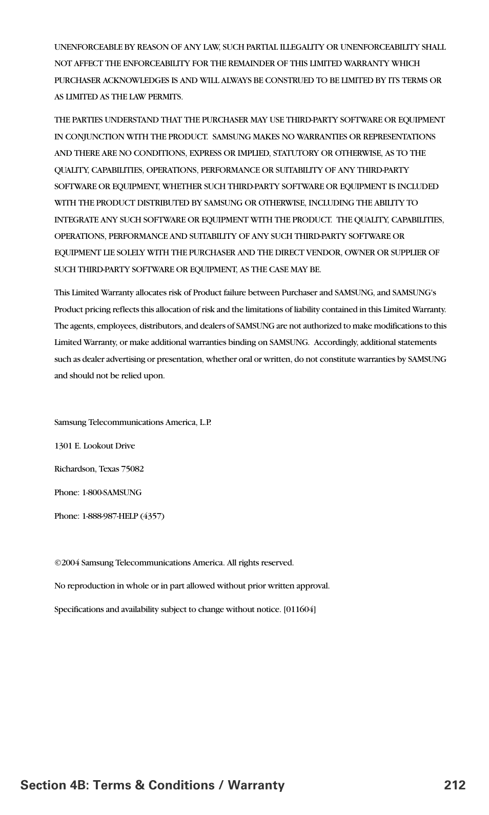 Samsung SPH-A700BSSXAR User Manual | Page 220 / 222