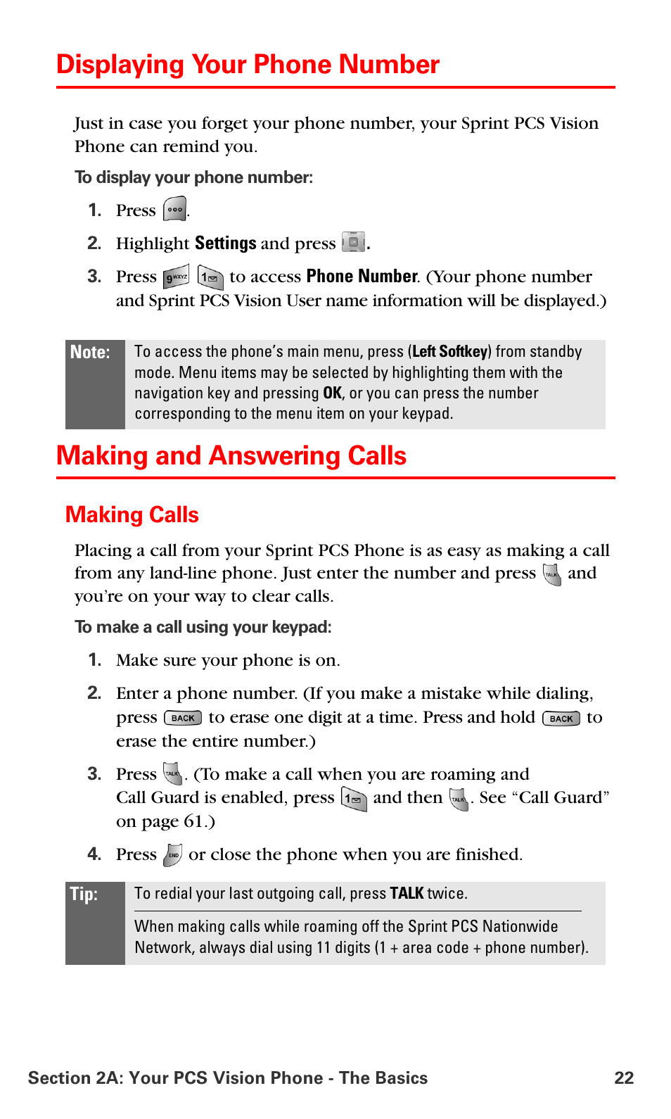 Displaying your phone number, Making and answering calls, Making calls | Samsung SPH-A700BSSXAR User Manual | Page 30 / 222