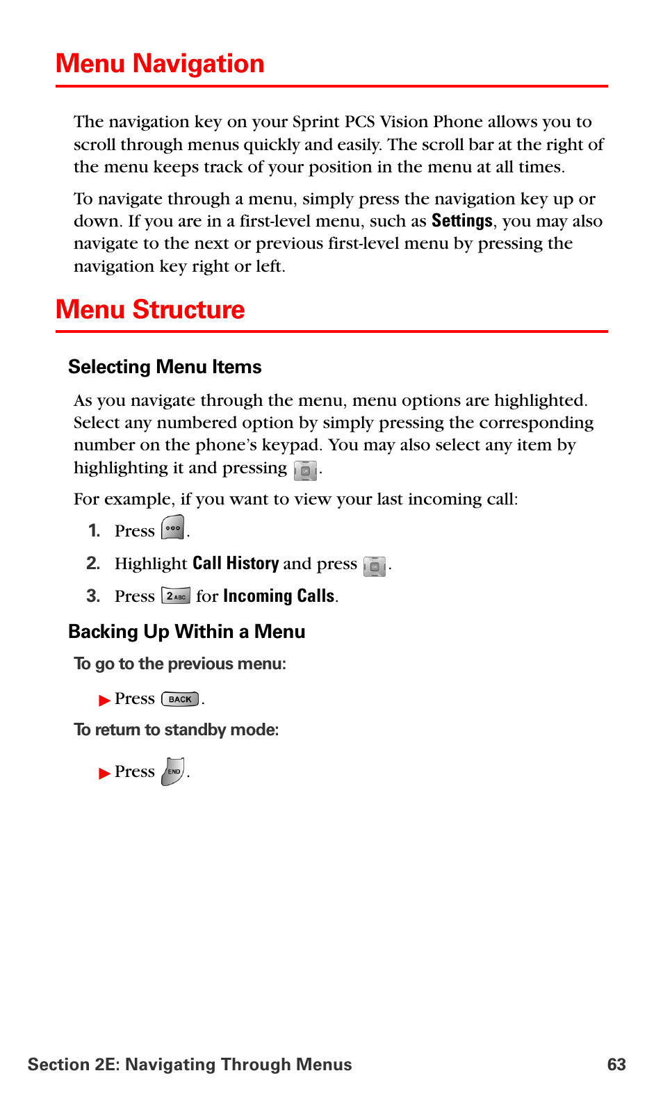 Menu navigation, Menu structure | Samsung SPH-A700BSSXAR User Manual | Page 71 / 222