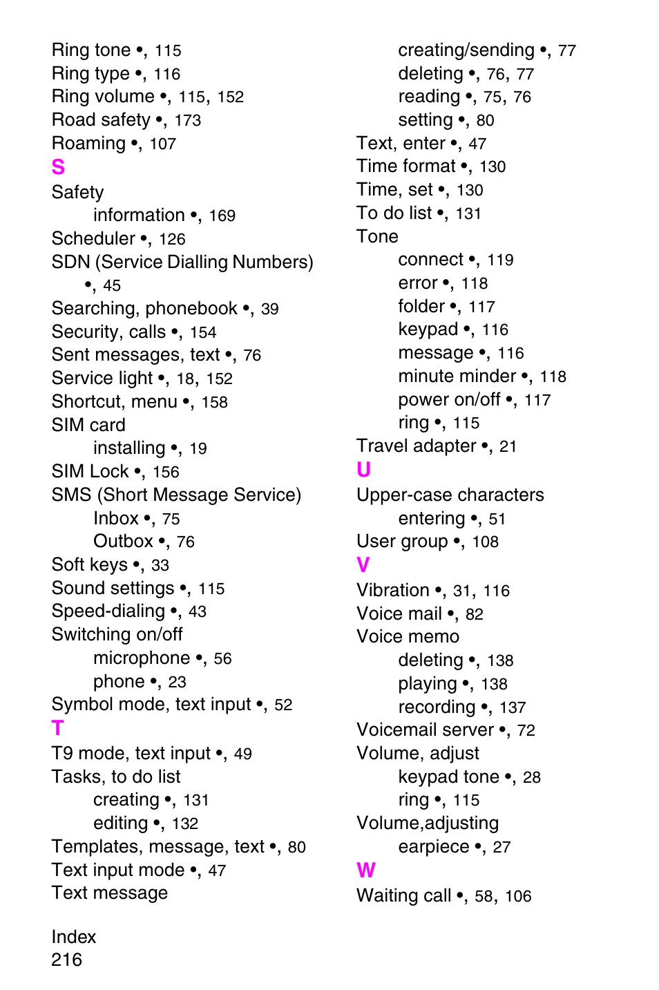Samsung SGH-X427ZSACIN User Manual | Page 216 / 220