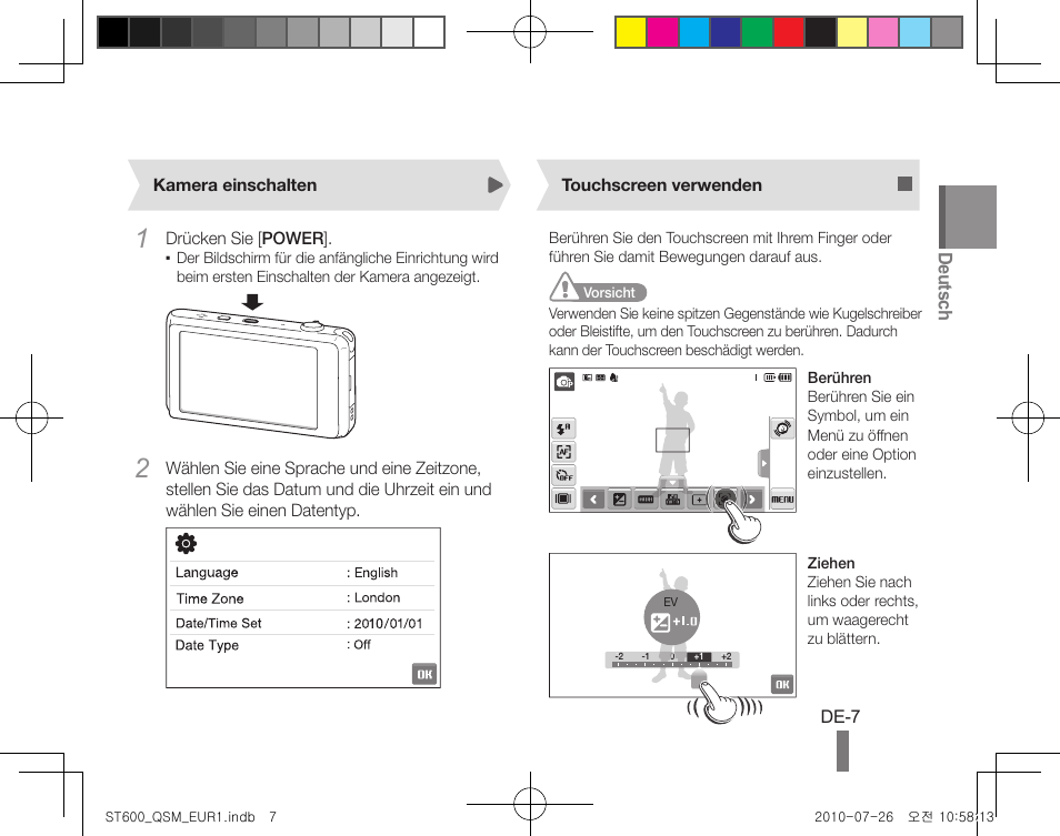 Deutsch | Samsung EC-ST600ZBPLUS User Manual | Page 17 / 72