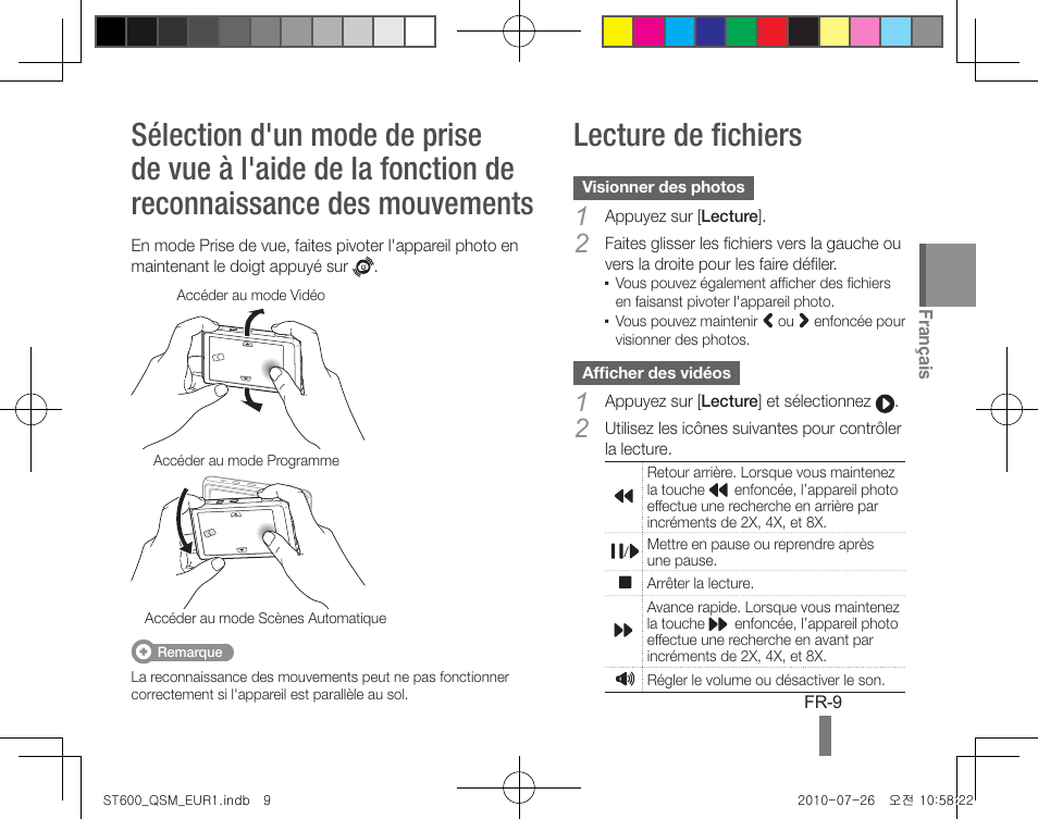 Lecture de fichiers | Samsung EC-ST600ZBPLUS User Manual | Page 29 / 72