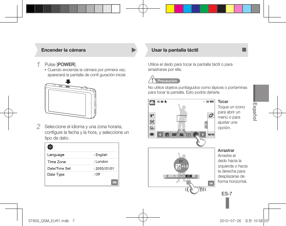 Español | Samsung EC-ST600ZBPLUS User Manual | Page 37 / 72