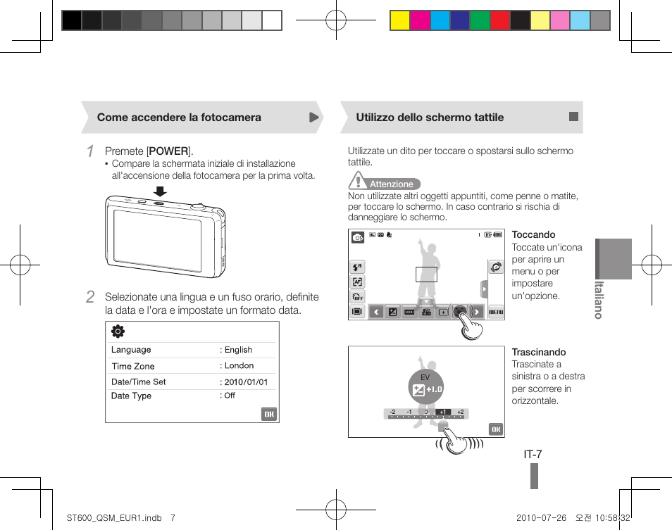 Italiano | Samsung EC-ST600ZBPLUS User Manual | Page 47 / 72