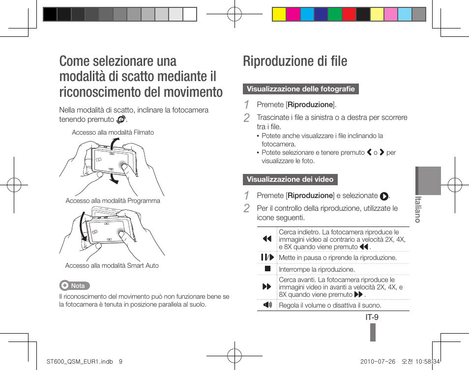 Riproduzione di file | Samsung EC-ST600ZBPLUS User Manual | Page 49 / 72