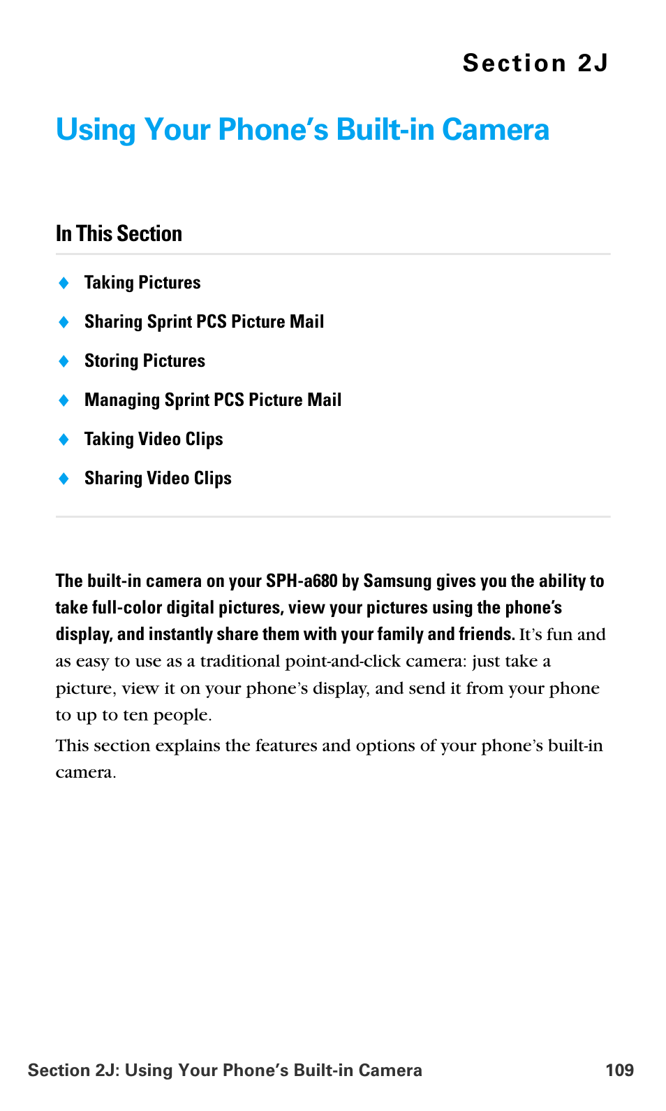 Using your phone’s built-in camera, 2j.using your phone’s built-in camera | Samsung SPH-A680SSAQST User Manual | Page 117 / 196