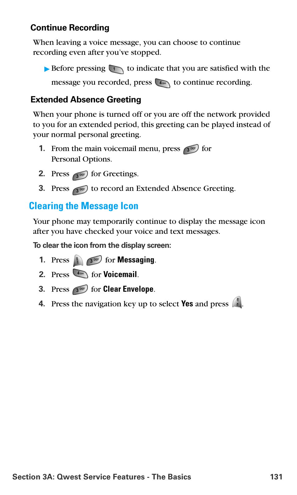Clearing the message icon | Samsung SPH-A680SSAQST User Manual | Page 139 / 196